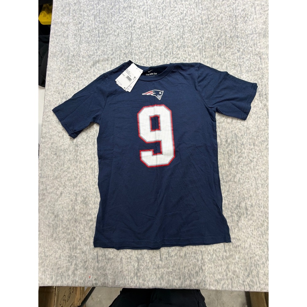 Nike New England Patriots Matthew Judon 9 Youth L 14/16 Navy Blue T-Shirt NEW
